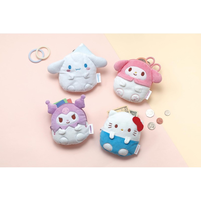 Skater ZRNP1-A Sanrio My Melody Plush Pouch with Reel