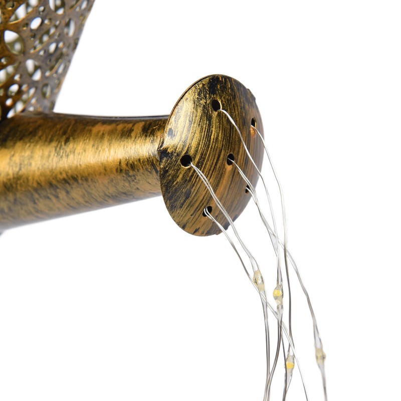 Solar Watering Can Lights Automatic Unique Rust Proof Convenient Retro