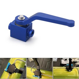 1/8" NPT Aluminium Brake Line Lock Shut Off Valve Fuel Flow Control Cut Off Valve Fitting