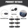 Aicharynic Pack of 6 Magnetic Hooks, Black, 43 mm Thick