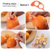 Soft Home Premium Plastic Orange Peeler Lemon Citrus Peel Cutter