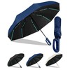KLYOZO Travel Umbrella Automatic Open Windproof - 80 Ribs &