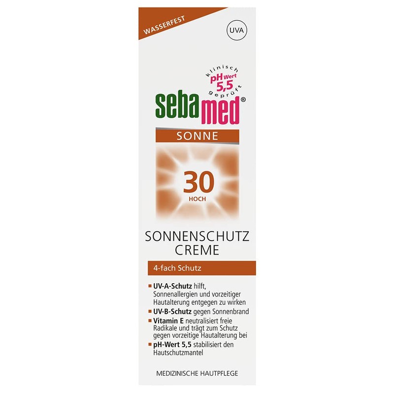 Sebamed Sun Protection Cream with SPF 30, Daily Waterproof Sun