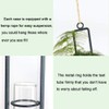 Sziqiqi Hanging Clear Glass Propagation Tube Vase for Cuttings, Hydroponic