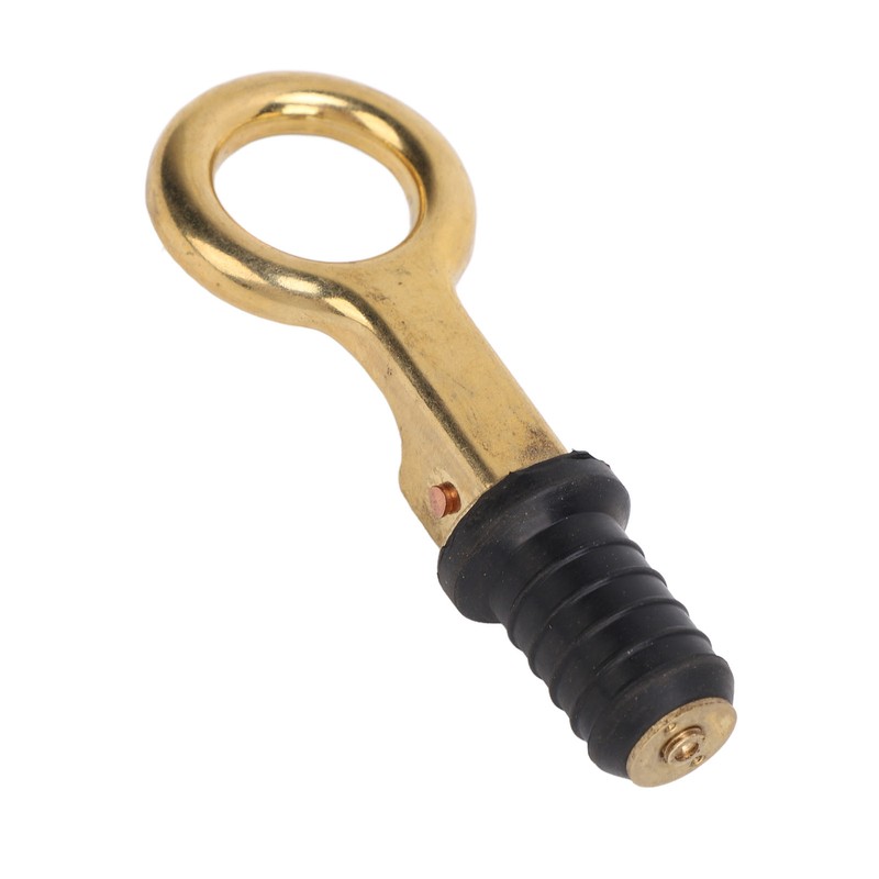 Snap Handle Drain Plug Rubber Brass Twist Design Long Lasting