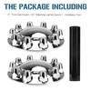 33mm Axle Cover Chromed Thread-On Standart Lug Nut Covers with