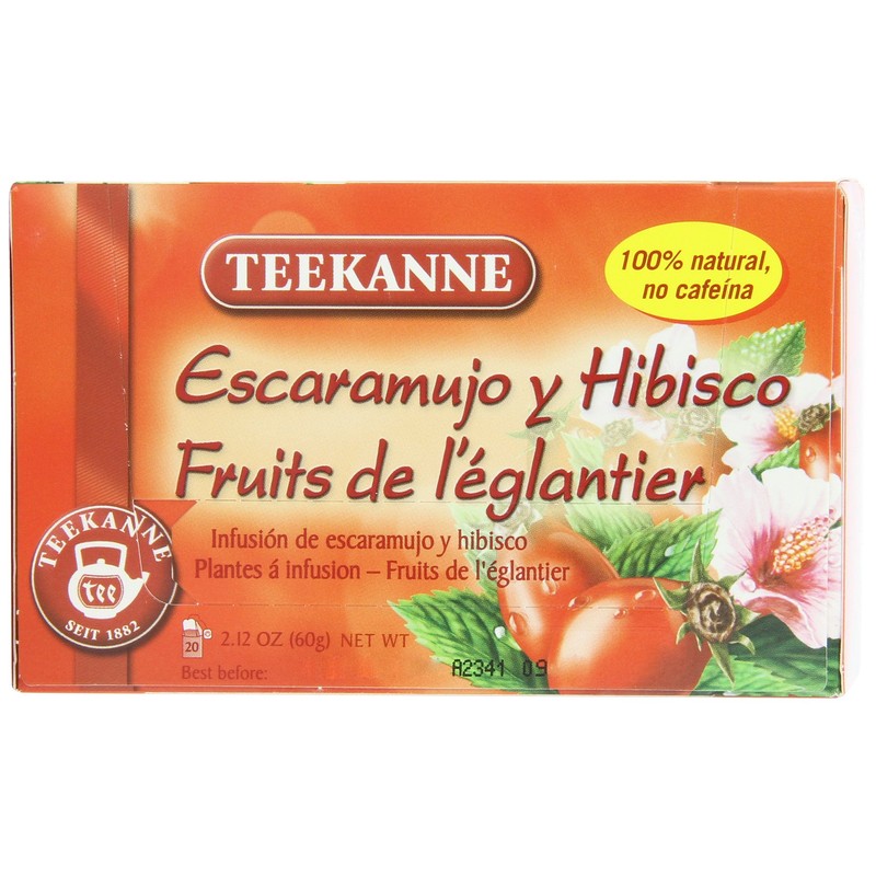 Teekanne Tea, Rose Hip & Hibiscus Flowers, 20 - Teabags,