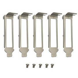 BestParts 5pcs Generic Low Profile Brackets for Intel E1G44ET E1G44ET2 I340-T4 I350-T4 HP NC365T DELL H092P K828C HM9JY YT674 Quad Port with Screws