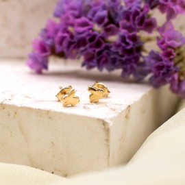 Carissima Gold Women's 9ct Yellow Gold Bunny Stud Earrings