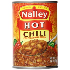 Nalley Chili, Hot, 14 Ounce (Pack of 24)