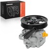 A-Premium Power Steering Pump, with 5-Groove Pulley & Hose Barb,