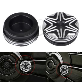 Unbranded CNC Black Cut Swingarm Pivot Cover Bolt for Harley Street Night Rod V-Rod 06-17