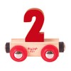 Bigjigs Rail Rail Name Number 2 (Dark Red)