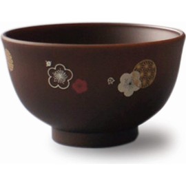 Soup Bowl Wood Grain Small Plum Pattern
