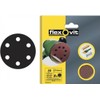 Flexovit FLV26394 Velcro Backed Sanding Discs 150 mm 6 Hole