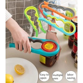 Multi functional bottle opener cat opener bottle opener rainbow bottle opener Kitchen Multifunctional Four in One Bottle Opener Non slip Bottle Opener Safe and Effortless Non slip Design Easy (red)