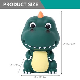 Vegena Children's Piggy Bank Children's Shatterproof Dinosaur Money Box Reusable Bank Money Box Cute for Boys and Girls Birthday Gift Christmas Gifts