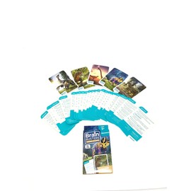 Brain Busters Card Game with Over 150 Trivia Questions Educational Flash Cards (Dinosaurs)