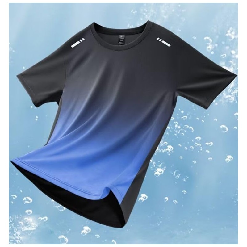 Aspersio Men's Sportswear, Top and Bottom Set, Short Sleeves, Short