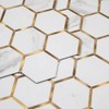 Soulscrafts Hexagon Peel and Stick Backsplash Tile for Kitchen Bathroom