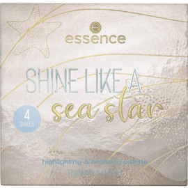 essence Tansation Shine Like A Sea Star Highlighting & Bronzing Palette, No. 020 Golden Sunset, Multi-Colour, 4 Colours (12 g)