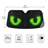 Green Evil Eyes Car Sun Shade Windshield Big Monster Eyes