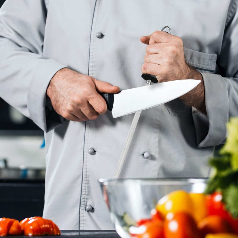 Utopia Kitchen Knife Sharpener Rod 12 Inch, Professional Honing Rod