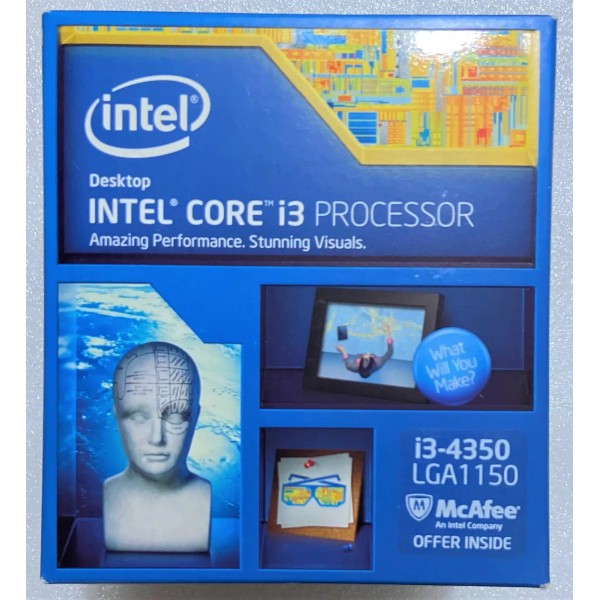 Intel BX80646I34350 SR1PF Core i3-4350 Processor 4M Cache, 3.60 GHz