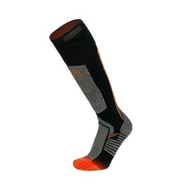 Mobile Warming Pro Compression Heated Ski Socks Unisex Dark Grey Large