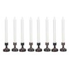 8PCS LED Taper Candle Flameless Window Candle Remote Control Warm