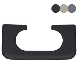 Center Console Cup Holder Replacement Pad Compatible with 1999-2010 Ford F250 F350 F450 Truck Accessories Cupholder Armrest Cover Trim (Black)
