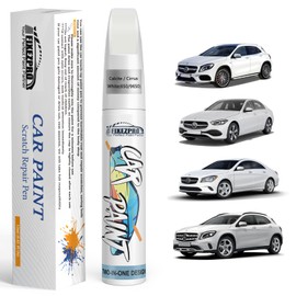 FIXEZPRO 650/9650 Calcite/Cirrus White Car Touch Up Paint Compatible with Benz Color Match Auto Paint Repair Pen,Professional Car Scratch Repair Remover Pen Quick Drying, Easy to Use