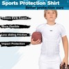 Dialudon Youth Boys Football Rib Protector Padded Compression for Football