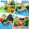 Billeeit Animal Figures Sensory Bin Sand Toy, Jungle Play Sand