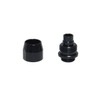 Alphacool HF Compression Fitting TPV, Black Brass, 6-Pack