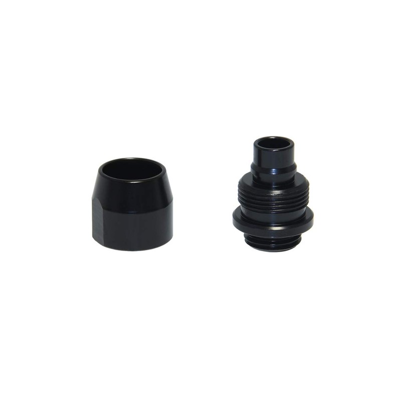 Alphacool HF Compression Fitting TPV, Black Brass, 6-Pack