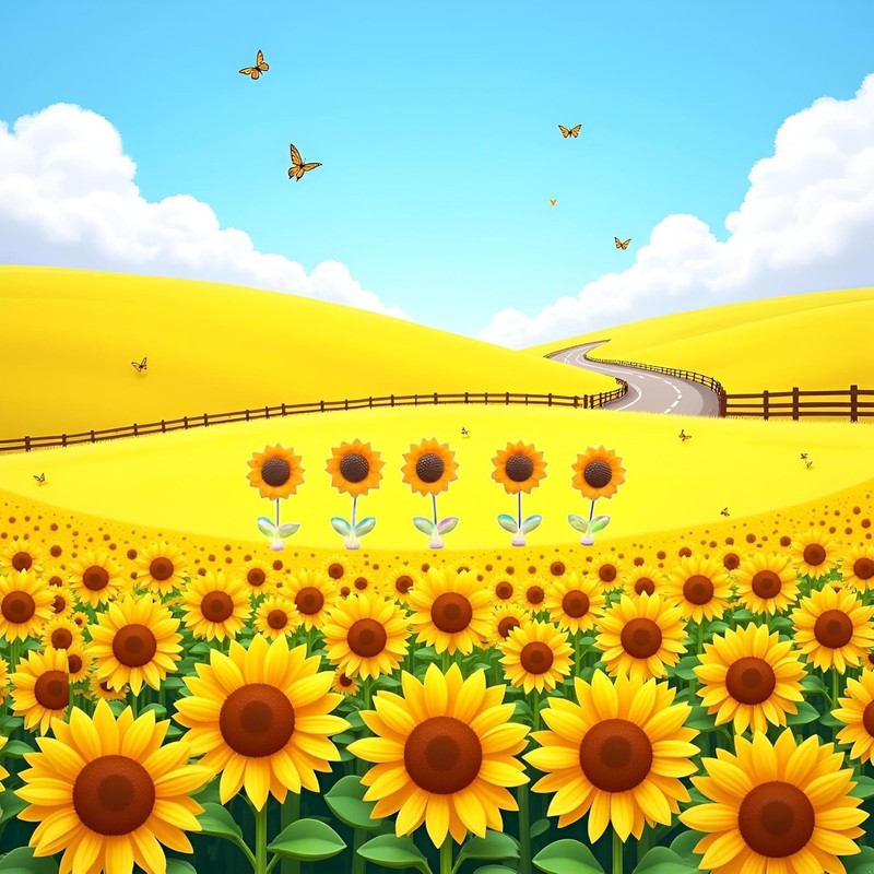 5Pcs Cozy Hoome Cozy Home Sunflower,Sunnyvibe Ornaments for Car,Creative Rocking