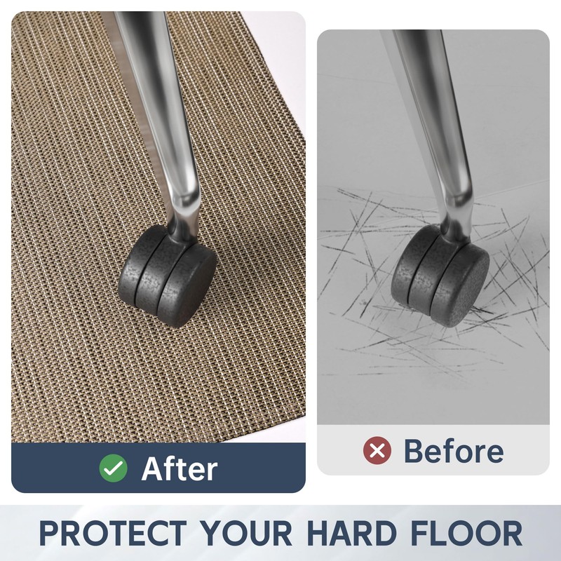 Office Chair Mat for Hardwood Floor, 53" x 45" Desk