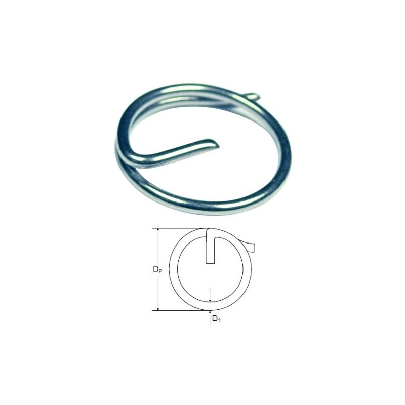 Split Cotter Ring - O/D 15mm x 1.2mm C/S -