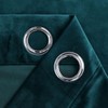 texpot Velvet Curtain 140 x 245 cm Petrol Blue with