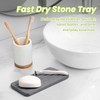 Phafaloop 3 PCS Water Absorbing Stone Tray for Sink, Diatomite