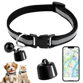 Cat Tracker, GPS Tracker for Pets, Cat Dog Tracker with No Monthly Fees for Location Tracking, Compatible with iOS/Android, Anti-Lost Cat Tracker Collar for Cat Dog Kitten Puppy