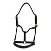 Huntley Equestrian Fancy Stitched Adjustable Premium Leather Pony Halter with