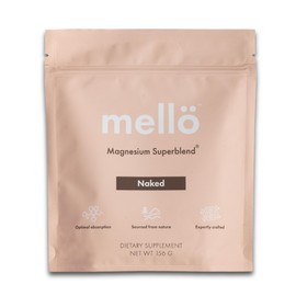 mellö Magnesium Supplement Superblend Powder - Magnesium Glycinate with L-Theanine, GABA, and 70 Trace Minerals - Supports Sleep, Relaxation, Balanced Energy - Unflavored, 30 Servings