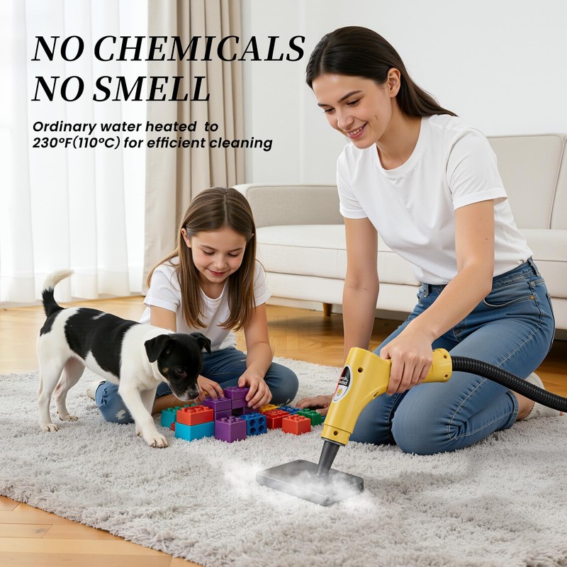 Handheld Steam Cleaner High Pressure Steamer for Deep cleaning 1200ML