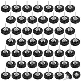 Threlaco 50 Pcs 2" Paint Stripping Discs with 1/4" Shaft Quick Change Automotive Paint Remover for Removing Rust Polish Welds Strip Grind Metal Wood(Black)