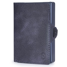 slimpuro Men's Slim Wallet with RFID Protection, Leather Wallet Men's Small with Coin Compartment, Wallet for Men and Women, Card Holder & Wallet for Men, Wallet for 8 Cards