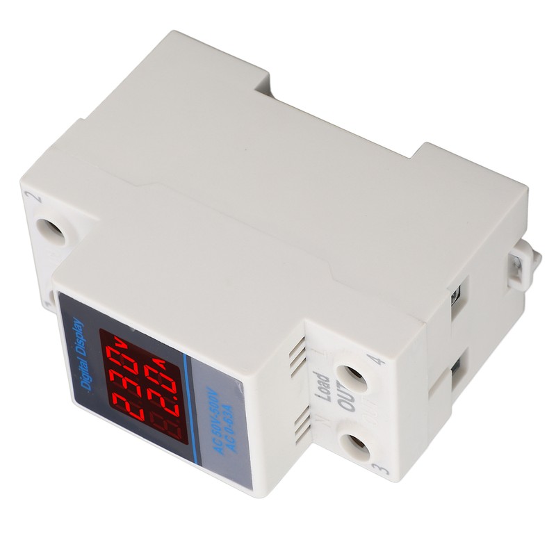Voltage Current Meter Din Rail Double Display Display Monitor Single