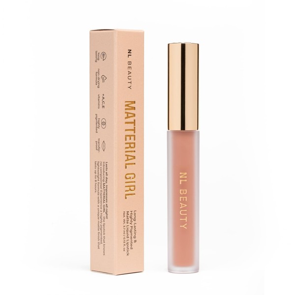 NL Beauty HOLLYWOOD Langanhaltender, flüssiger, matter Lippenstift - Angereichert mit
