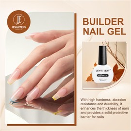 JEWHITENY 10ML Builder Gel Nails Clear Nail Extension Gel Nail Strengthener Long Lasting High Effects Nail Art Design Manicure